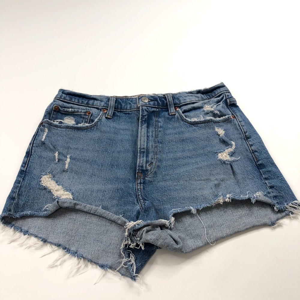 Abercrombie & Fitch Mom Short High Rise Curve Love 8 (Fit 30W) Mid Rise Shorts